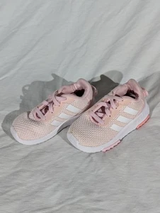 Adidas Racer TR 2.0 Baby Sneaker Sz 6K Pink White Lace Up Shoes FZ0069 - Picture 1 of 5