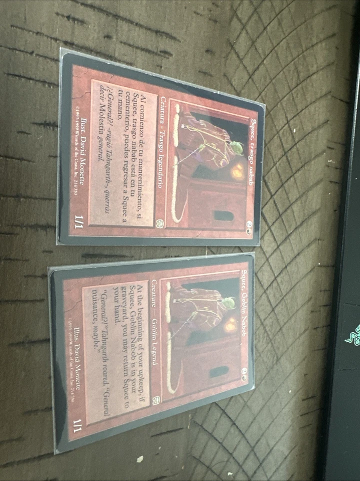 Squee, Goblin Nabob X2(1 Spanish 1 english) Mercadian Masques - Image 1 of 2