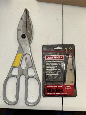 Sears CRAFTSMAN #42798 12 POL. Lâmina sobressalente TIN SNIPS FEITA NOS EUA alumínio rara mais - Imagem 1 de 4
