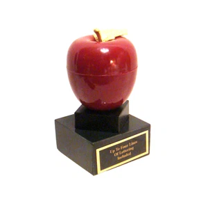 APPLE TROPHY APPLE AWARD APPLE FOR THE TEACHER #2 - Picture 1 of 5