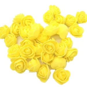 Artificial Flowers 100PCS 3CM Mini Fake Roses for DIY Wedding Bouquets Center... - Picture 1 of 5
