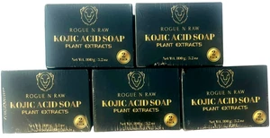 ROGUE N RAW Kojic Acid Soap with Plant Extracts - 2 Pack - LOT of 5 - Picture 1 of 3
