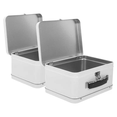  2 Pcs Storage Suitcase Boxes Small Decorative for Travel Luggage - Image 1 of 4