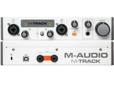 ⚡️M-Audio M-Track II MK2 MKII WHITE USB Audio Interface 2 Channel CLEAN - Immagine 1 di 2