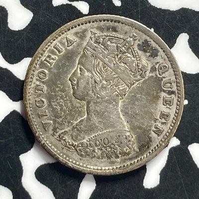 1863 Hong Kong 10 Cents Lot#JM9611 Silver! Nice! Scarce! - Image 1 of 2