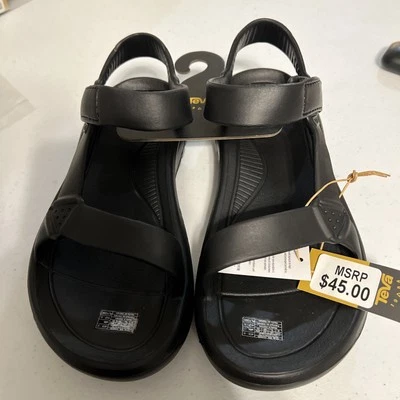Nueva sandalia para mujer Teva Hurricane Drift, negra talla 8 Foto 1 de 4