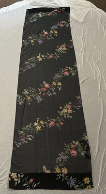 Bufanda envolvente floral colorida negra Echo 80,5”x20,5” nueva con etiquetas Foto 1 de 4