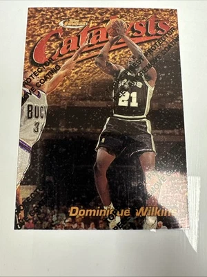 NBA San Antonio Spurs 1997-98 Topps Finest - Rare - Gold Dominique Wilkins #155 - Image 1 of 3