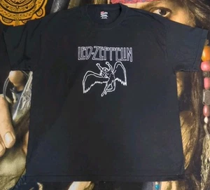 Led Zeppelin Angel Konzert T-Shirt 1977 Reprint Hanes schwarz schwer Gr. XL - Bild 1 von 12