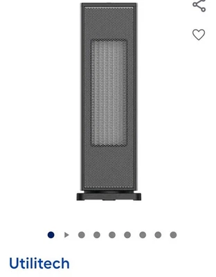 Utilitech Oscillating Ceramic Heater 200 Sq Feet. 1500 Watt.  - Image 1 of 4