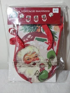 Mr. Christmas JOY Holiday Banner Garland Santa 72" Mantle Vintage Style NEW - Picture 1 of 4