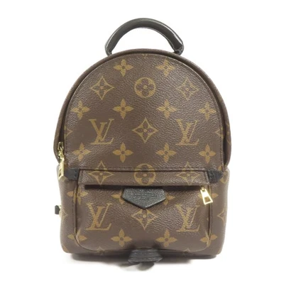 Mini Mochila Monograma LOUIS VUITTON LV GHW Palm Spring M44873 Marrón Foto 1 de 4