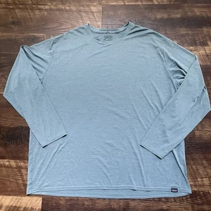 Patagonia Capilene Cool Daily 45180 Blue Long Sleeve Outdoor Shirt 3XL *READ - Picture 1 of 11