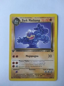 Dark Machamp 27/82 Team Rocket Unlimited Italiano No Holo PRIMA EDIZIONE - Foto 1 di 10