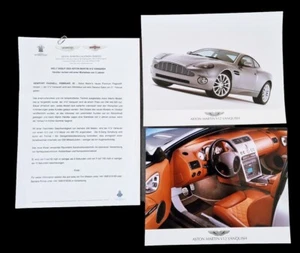 ASTON MARTIN V12 VANQUISH Coupe Presse Information Pressefotos ZZ - Picture 1 of 1