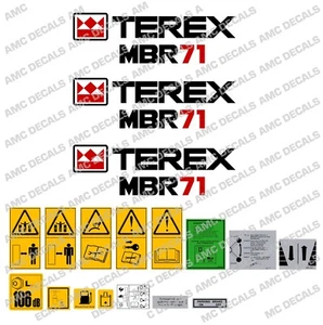Terex MBR71 Roller Aufkleber Set - Bild 1 von 1