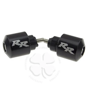 Handle Bar End CNC RR Engraved Black For Honda CBR RR Slug Weight Slider Etched - Picture 1 of 2