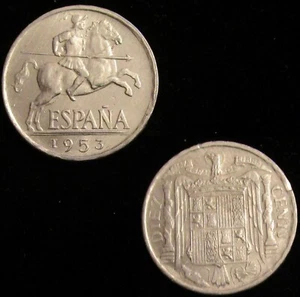 *GUTSE* FRANCO-1, 10 CÉNTIMOS 1953, BRILLO ORIGINAL, SIN CIRCULAR. - Picture 1 of 1