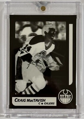 1986 TOPPS VAULT Craig MacTavish #1/1 RC NEGATIVE COLOR SEPARATION PROOF ROOKIE - Image 1 of 4