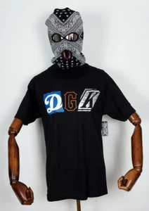 DGK Skateboards T-Shirt Tee Mash Up Noir Dans Les Dirty Ghetto Kids - Picture 1 of 1