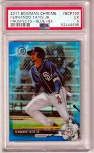 FERNANDO TATIS - 2017 BOWMAN CHROME PROSPECTS - BLUE REFRACTOR - PSA EX 5 - Picture 1 of 1