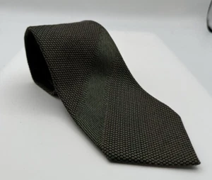Tom Ford Silk Neck Tie Dark Green Brown - Picture 1 of 6