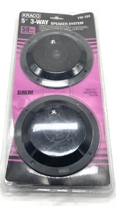 Kraco 5" 3-Way Speaker System TRI-135 Slimeline 50W NEW NOS 3 Way Mounting - Picture 1 of 2