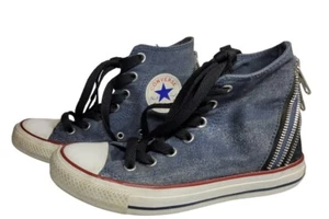 Converse Chuck Taylor All Star Tri Reißverschluss Denim blau hohe Tops Turnschuhe Herren 5 - Bild 1 von 11