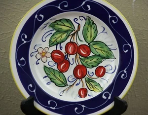 Hausenware 8-1/2" Salad Dessert Luncheon Plates Cherries Set of Four (4) Cherry - Picture 1 of 6