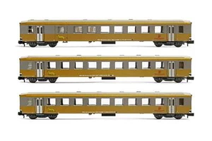Arnold HN4325 N Gauge NOVOG Schlieren Coach Set (3) V - Imagen 1 de 2