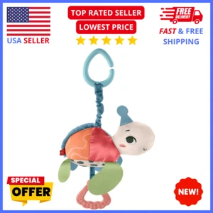 Turtle Stroller Toy – Plush Sensory Rattle with Jingle Bell for Babies - Picture 1 of 7
