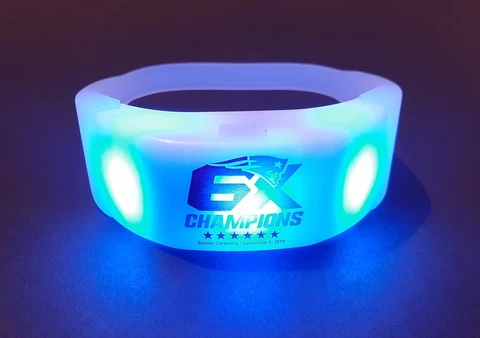 New England Patriots 6X Super Bowl Champions Lighted Bracelet Tom Brady SGA Cover