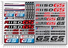 R1150GS Motorrad Aufkleber set blatt Laminiert 35 stickers bmw R1150 GS decals
