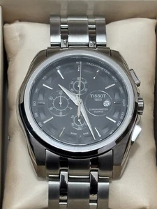 Tissot Couturier Tachymeter Chronograph Quartz Men's Wrist Watch - Picture 1 of 12