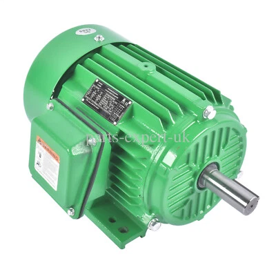 5 HP 3 Phase Electric Motor 3600 RPM 184T Frame TEFC 230/460 Volt Severe Duty - Image 1 of 4