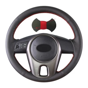 Black Leather Steering Wheel Cover for Kia Forte Kia Soul Kia Rio 2009-2011 - Picture 1 of 8