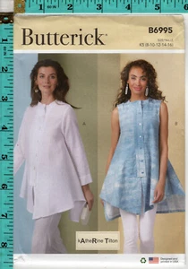 "Misses' Tops" ©2024 Butterick kAtheRine Tilton Pattern B6995 8-10-12-14-16 NEW! - Picture 1 of 5