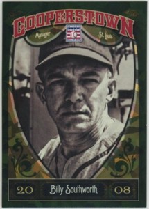 2013 Panini Cooperstown Billy Southworth Green Crystal Shard Parallel #45