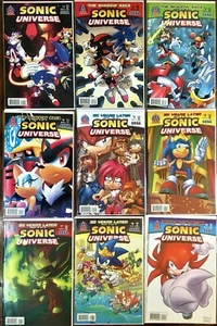 LOT 225: SONIC UNIVERSE 9 Comic Books #1-9 ~ 2009 Set Bagged & Boarded NEW/VF - Picture 1 of 9
