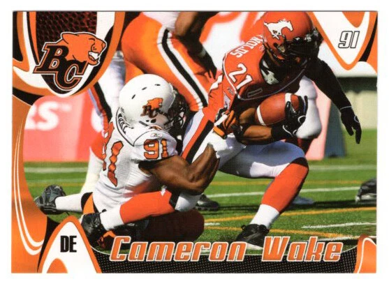 Cameron Wake 2007 Extreme CFL card #96 BC Lions  Penn State  Miami Dolphins - Image 1 of 2