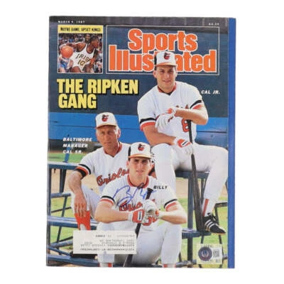 Billy Ripken Signed 1987 Sports Illustrated Magazine (Beckett) - Image 1 of 2