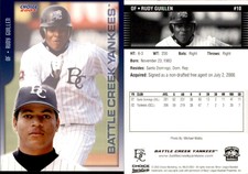 Rudy Guillen 2003 Choice Battle Creek Yankees #10 Card *AutographDen*