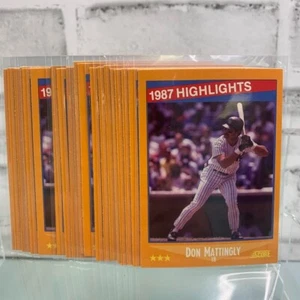1988 Score Baseball Don Mattingly '87 Highlights #658 20 Card Lot - Picture 1 of 3
