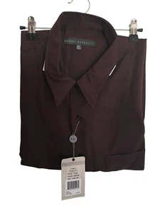 Robert Barakett Button Up Shirt Men's Size XXL Maroon Loano - Picture 1 of 5