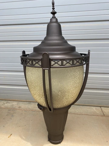 Vintage Bronze Serenade Luminaire Street Light, Pole Lamp, LED NYC, Can Ship Cover
