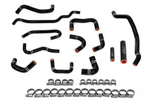 HPS Black 3-ply Silicone Heater Hose Kit Coolant OEM Replacement, 57-2131A-BLK - Picture 1 of 3