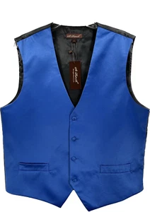 St. Patrick Men's Royal Blue Vest 5 Buttons Polyester Sizes Medium - 3XL - Picture 1 of 4