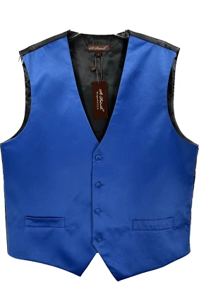St. Patrick Men's Royal Blue Vest 5 Buttons Polyester Sizes Medium - 3XL - Image 1 of 4