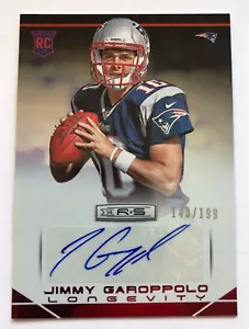 2014 Jimmy Garoppolo Panini Rookies Stars Auto RC /199 RAIDERS DAVANTE ADAMS - Bild 1 von 2