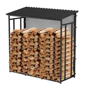 Kaminholzregal für Innen Außen 185x70x185cm Unterstand mit Dach - Bild 1 von 8
